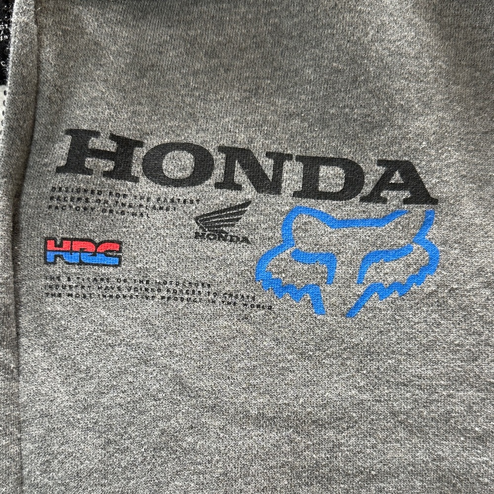 Fox Racing Gray Zip-Up Jacket - Picture 3 of 6